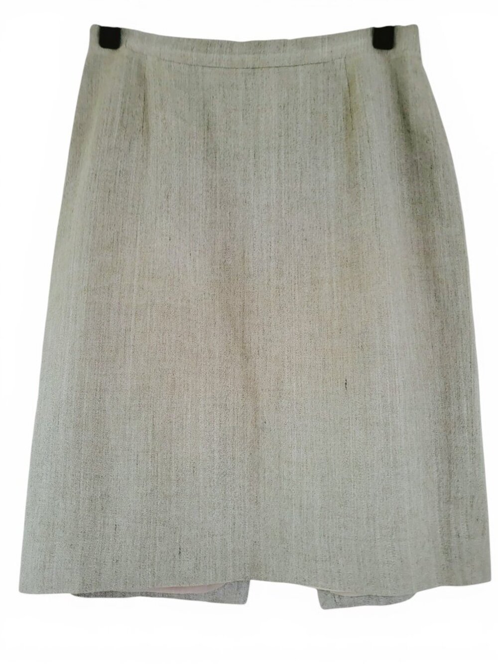 Burberry London Linen Pencil Skirt Office Chic Quiet Luxury Designer Capsule - Picture 1 of 7